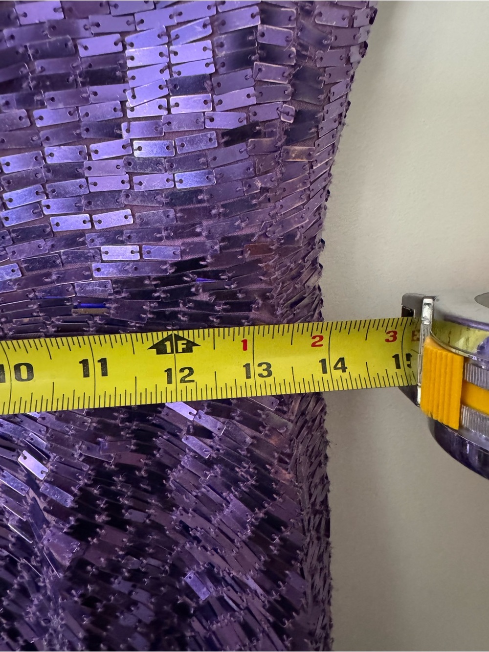 Sherri Hill Purple Sequin Strapless Mini Dress Size 6 - Picture 10 of 10